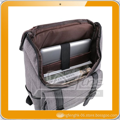 Lightweight Canvas Leather Travel Backpack